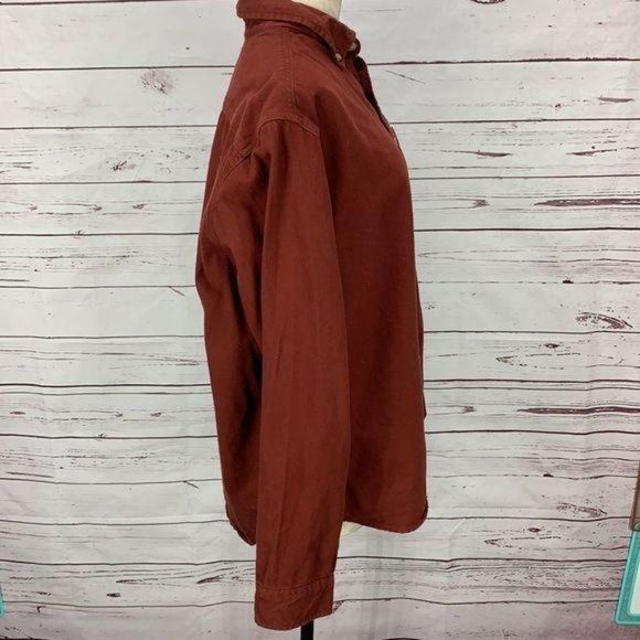Eddie Bauer Burnt Red XL Men’s Button Down‎ - Picture 2 of 8
